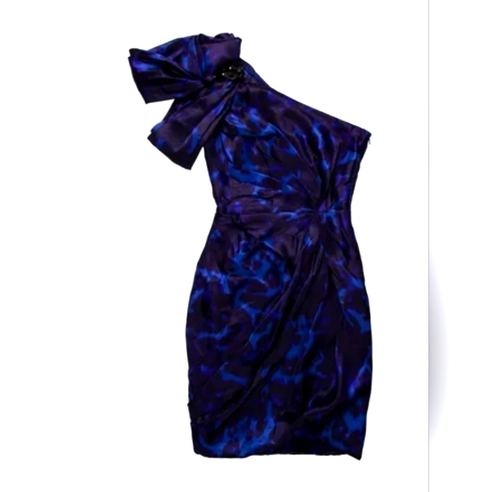 MARCHESA Printed Midi Dress